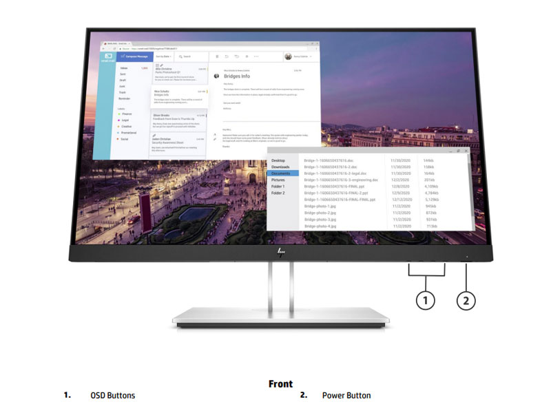 Màn hình vi tính HP E23 23 inch G4 FHD Monitor